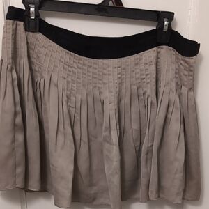 Elizabeth and James Black and Tan A-Line Skirt